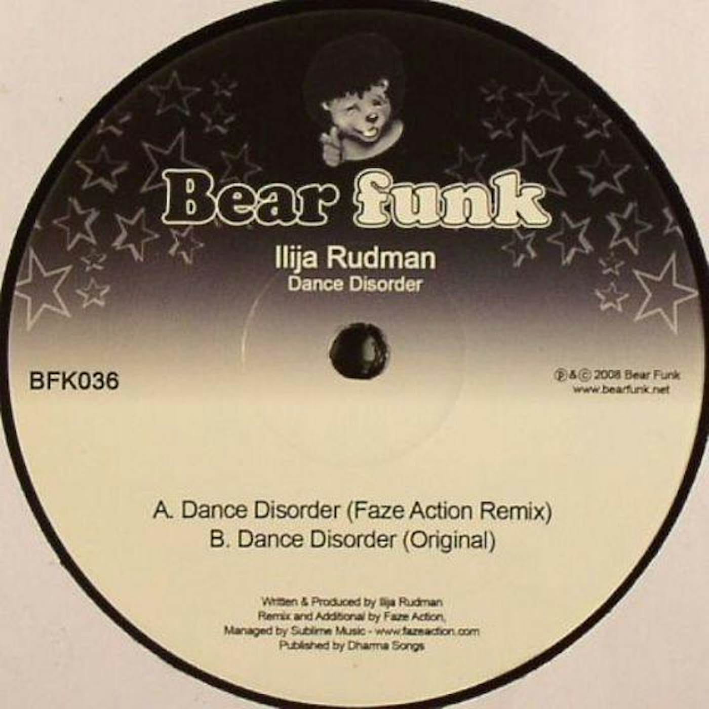 Ilija Rudman DANCE DISORDER Vinyl Record - UK Release