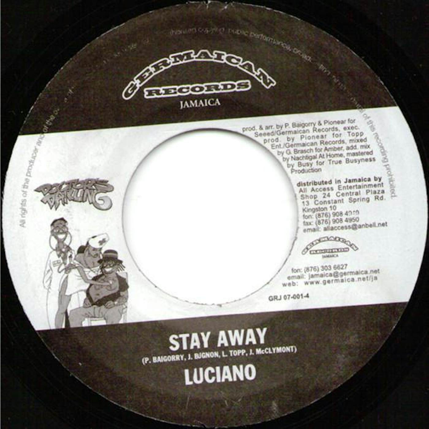 Luciano STAY AWAY Vinyl Record