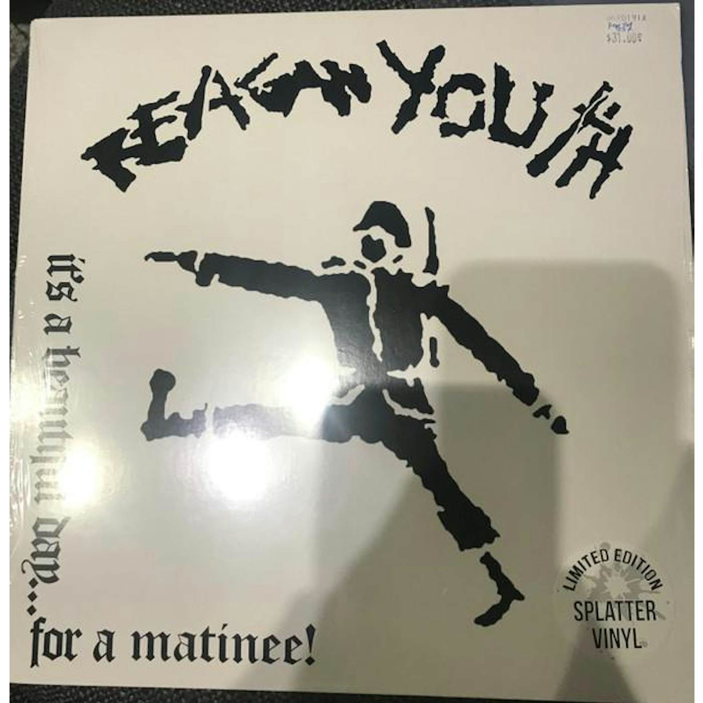 Reagan Youth IT'S A BEAUTIFUL DAY...FOR A MATINEE! - BLACK/WHT Vinyl Record