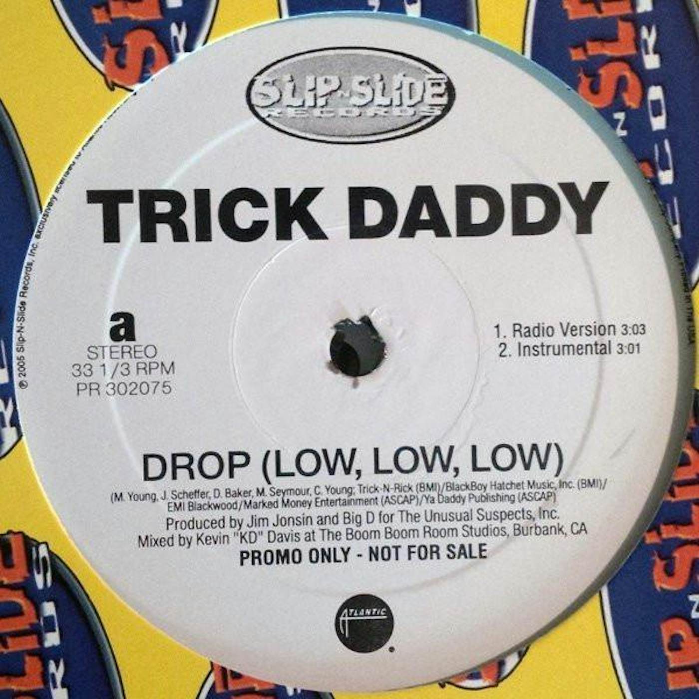 Trick Daddy DROP (LOW LOW LOW) Vinyl Record