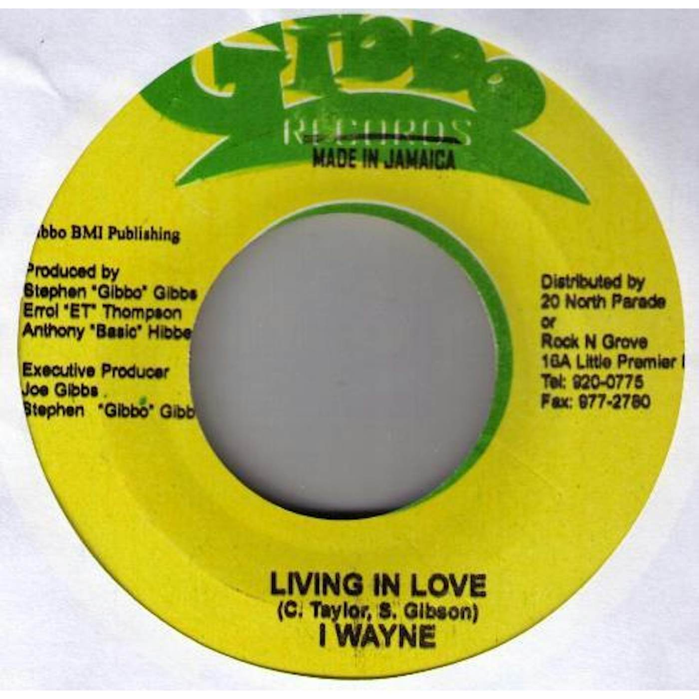 I Wayne LIVING IN LOVE Vinyl Record