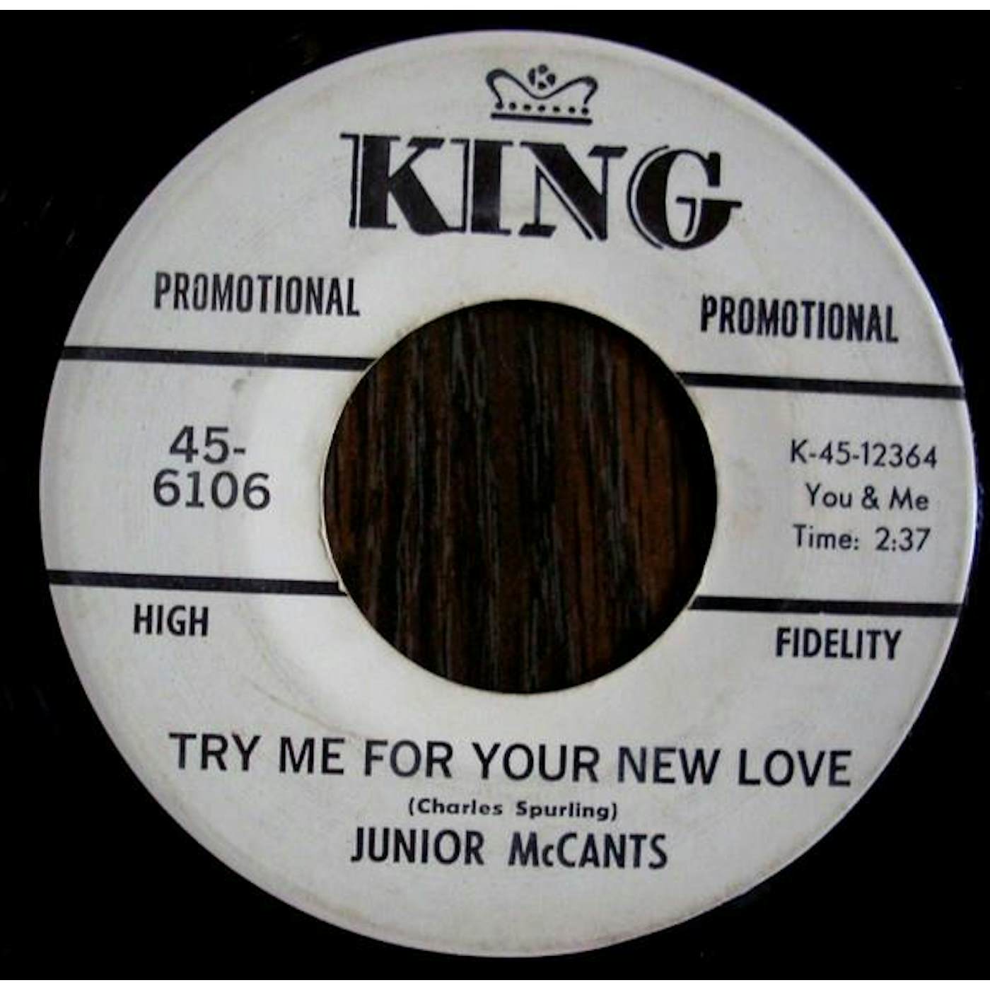 Junior Mccants TRY ME FOR YOUR NEW LOVE Vinyl Record - UK Release