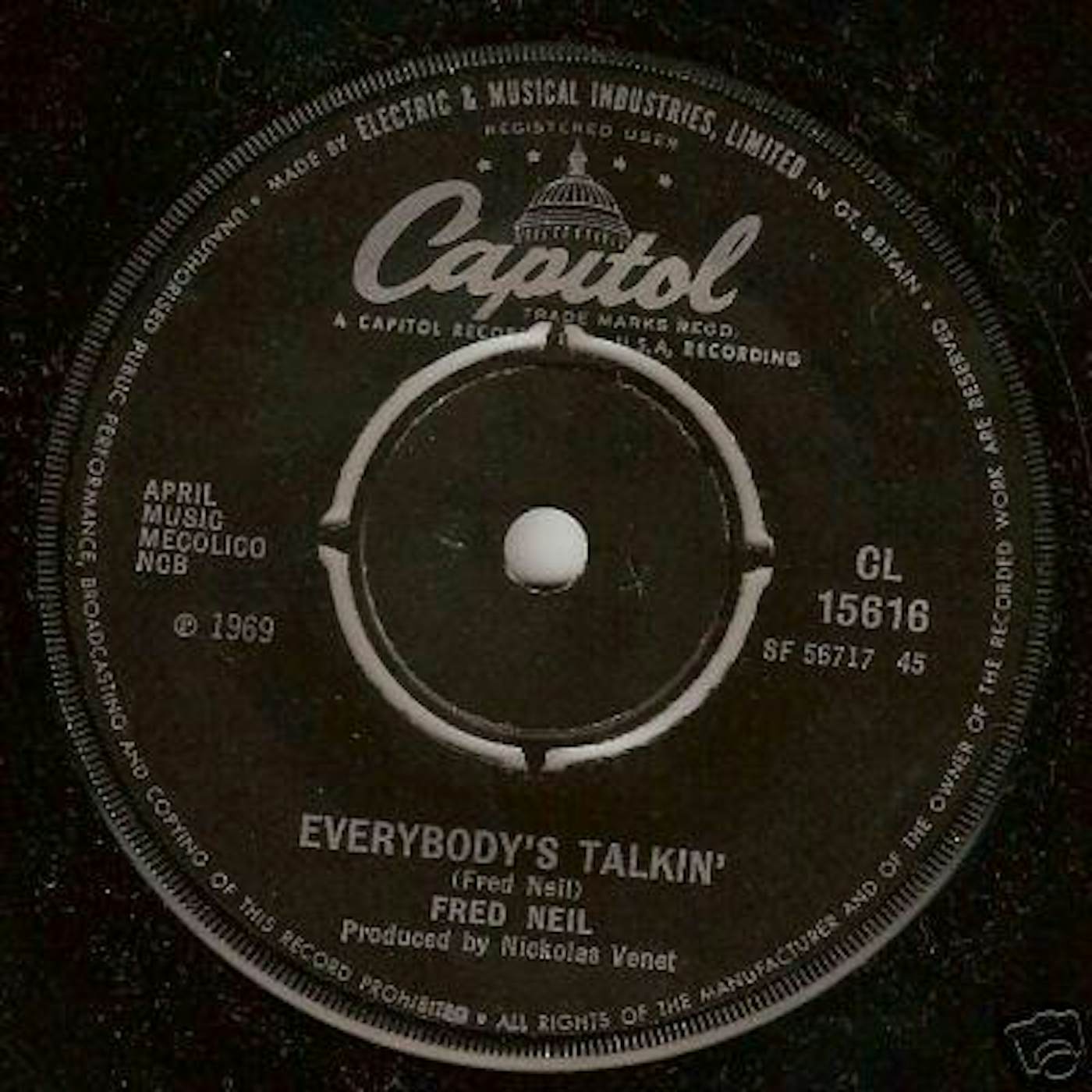 Fred Neil EVERYBODY'S TALKIN' Vinyl Record