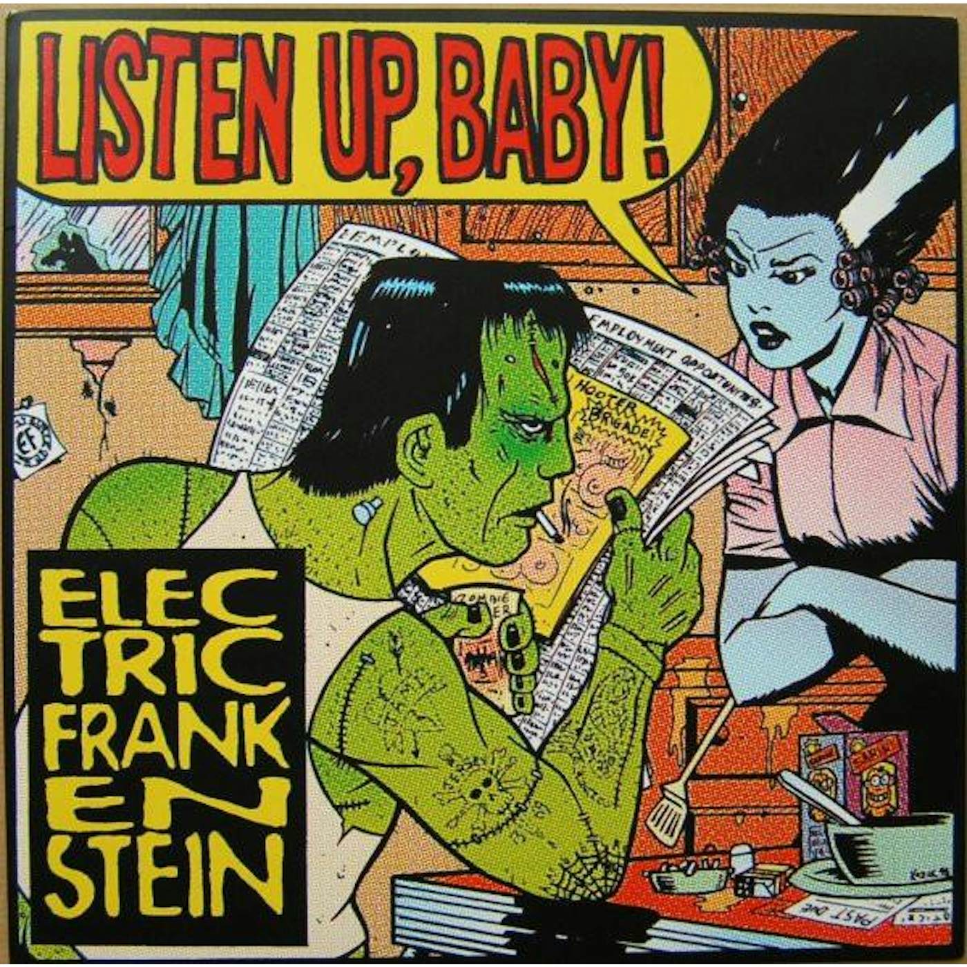 Electric Frankenstein LISTEN UP BABY Vinyl Record