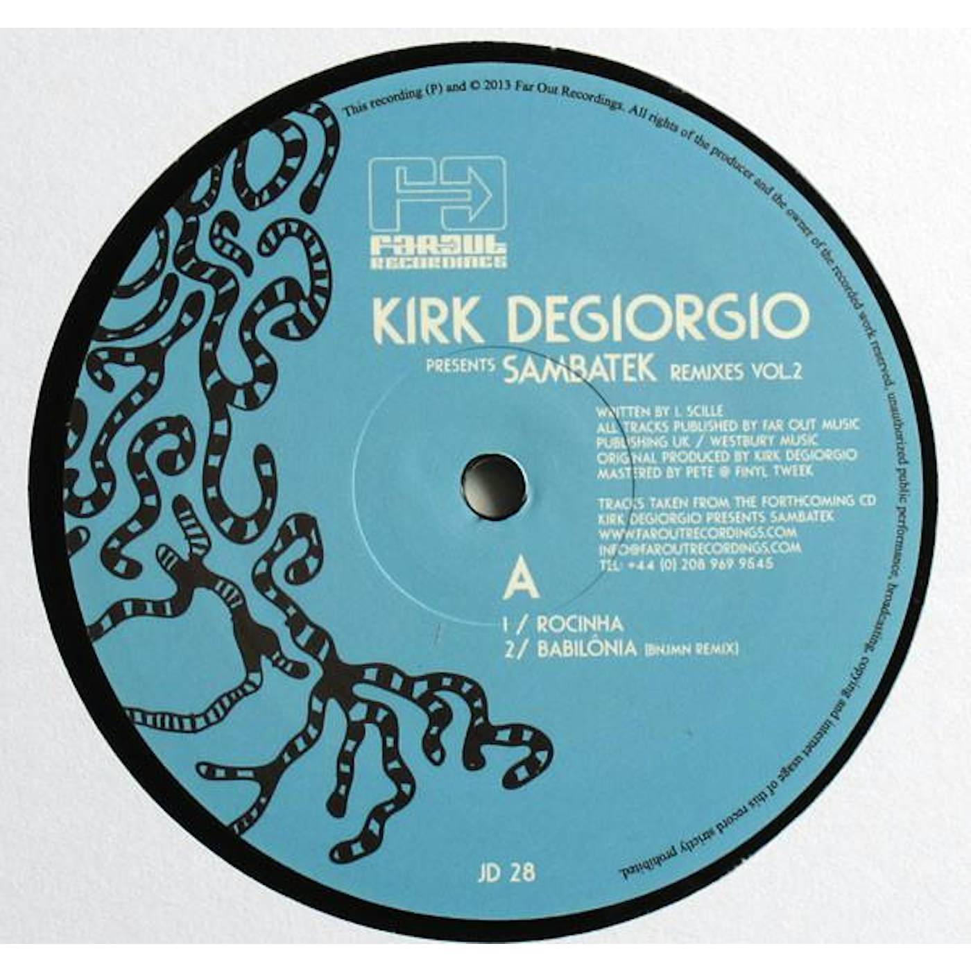 Kirk Degiorgio PRESENTS SAMBATEK-THE REMIXES Vinyl Record - UK Release