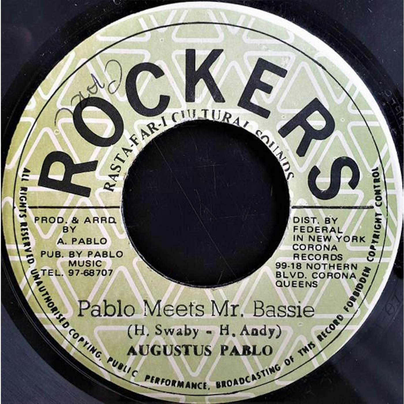 Augustus Pablo PABLO MEETS MR BASSIE Vinyl Record