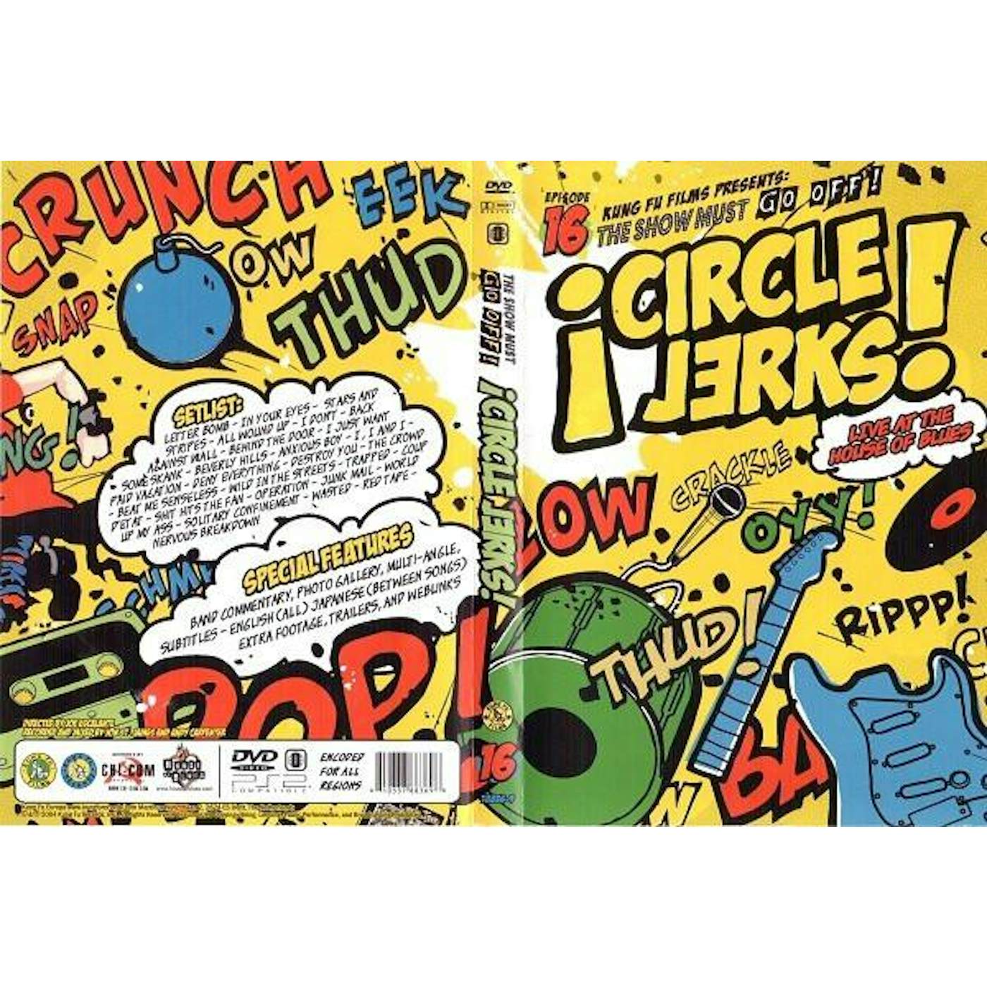 Circle Jerks LIVE AT THE HOUSE OF BLUES CD