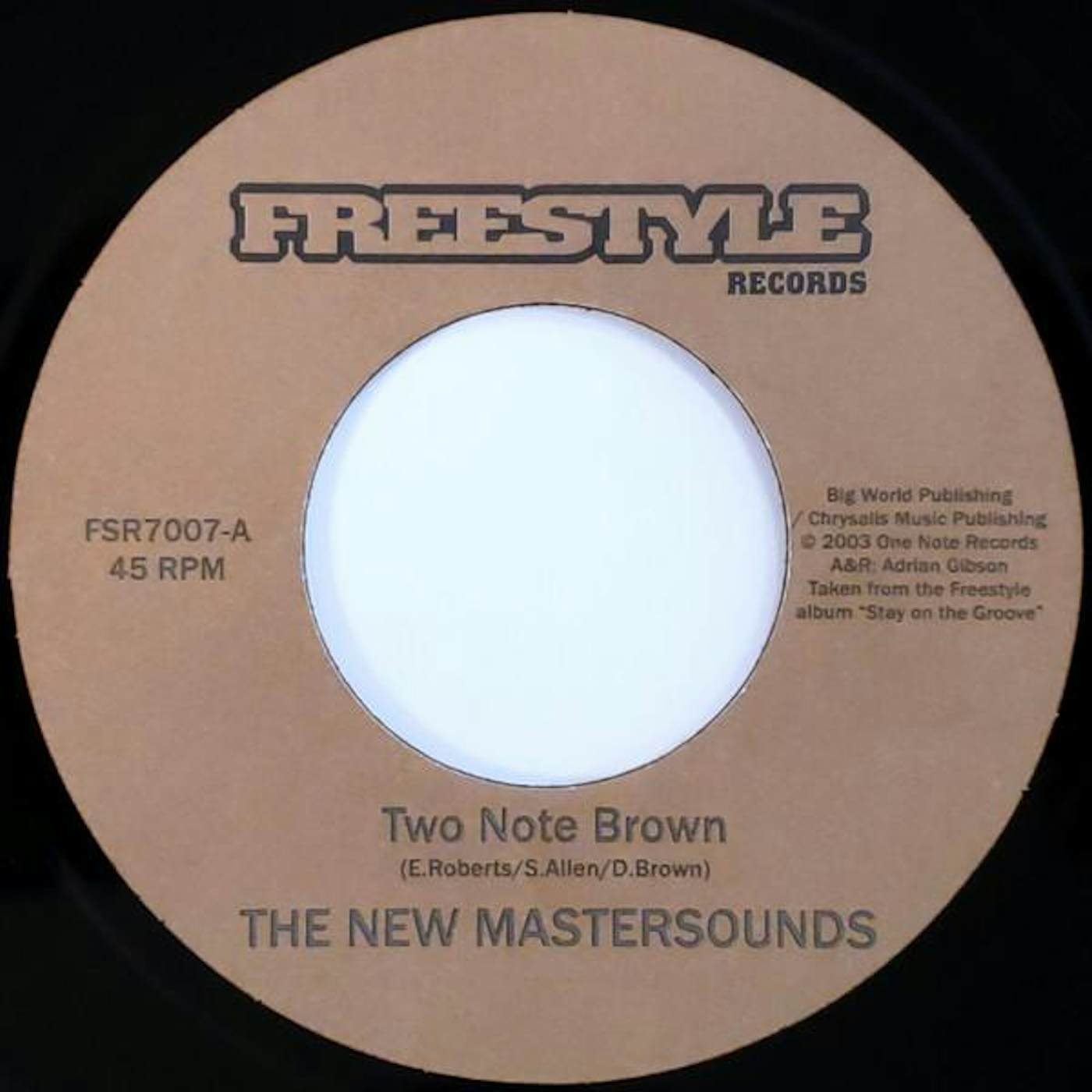 The New Mastersounds FAST MAN-TWO NOTE BROWN Vinyl Record - UK Release