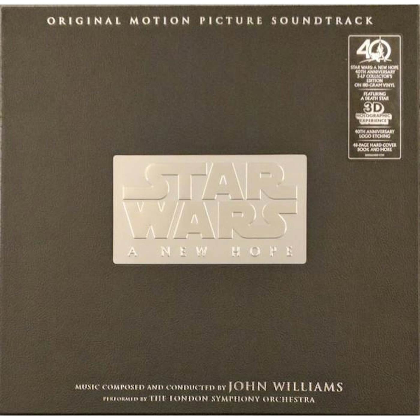 John Williams STAR WARS: A NEW HOPE (LIMITED 3LP BOX/ETCHED SIDE/DEATH STAR HOLOGRAM) Vinyl Record