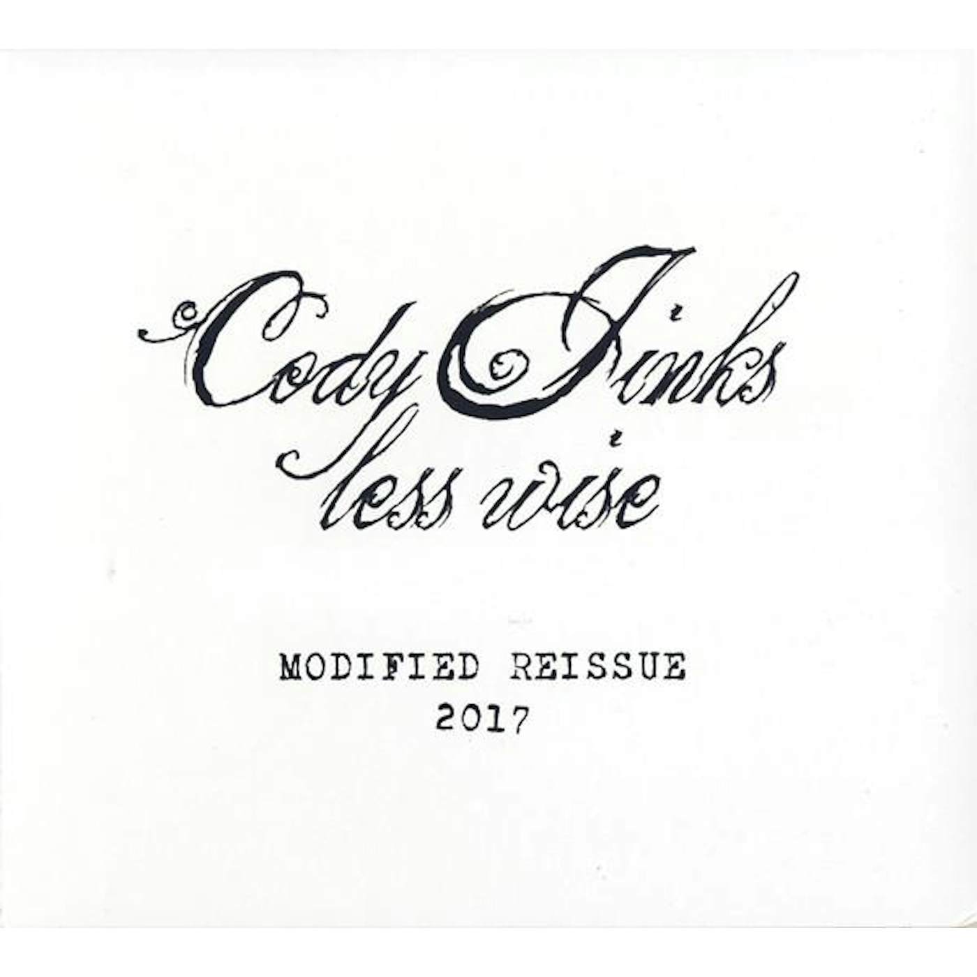 Cody Jinks LESS WISE MODIFIED CD