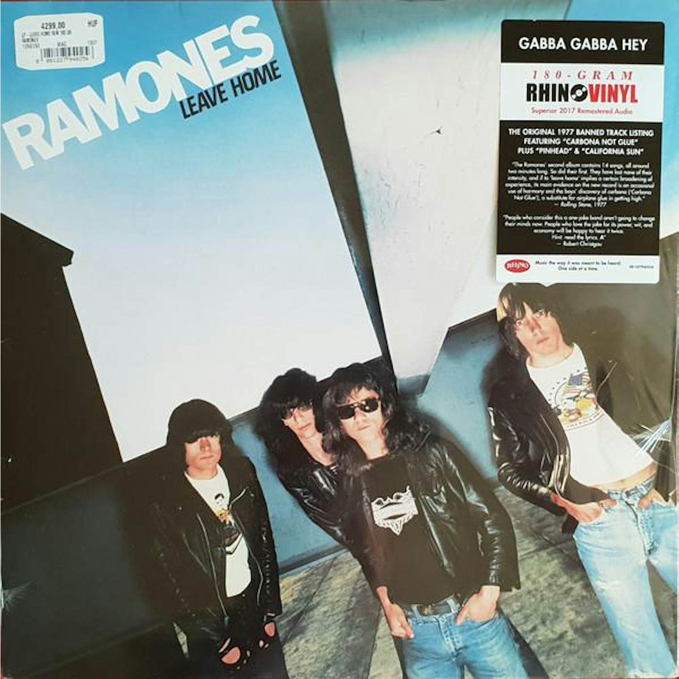Ramones LEAVE HOME (REMASTERED) Vinyl Record