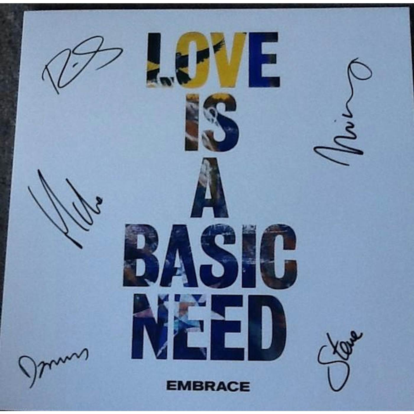 Embrace LOVE IS A BASIC NEED Vinyl Record