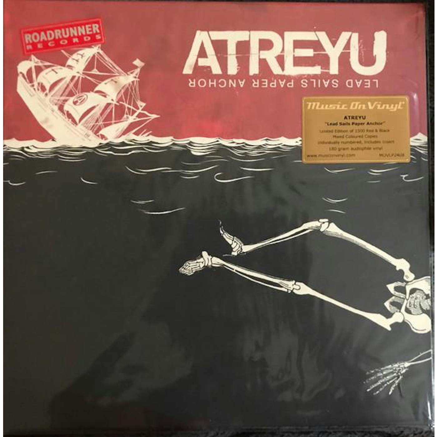 Atreyu LEAD SAILS PAPER ANCHOR (180G/RED & BLACK MIXED VINYL) Vinyl Record