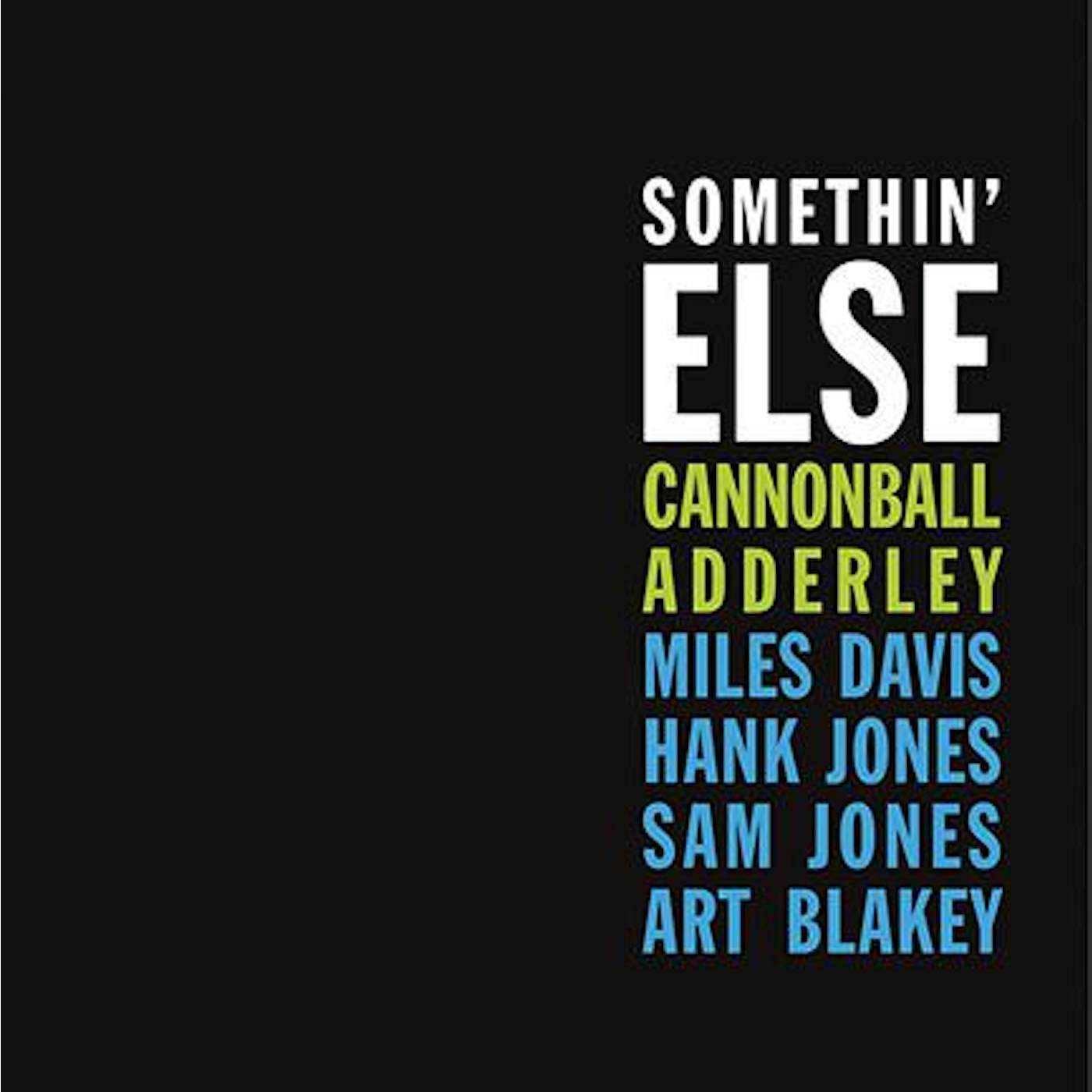 Cannonball Adderley SOMETHIN ELSE (BLUE VINYL) Vinyl Record