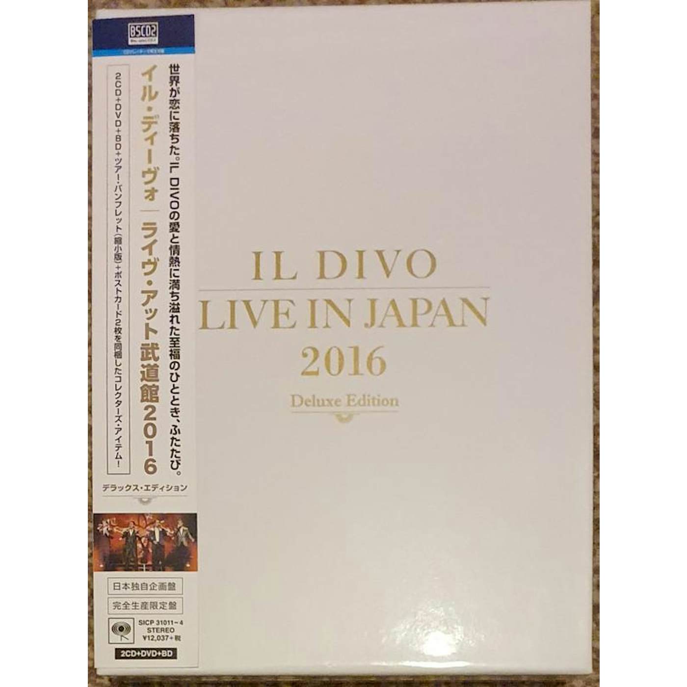 Il Divo LIVE IN JAPAN 2016  (CD/DVD/BD/LTD) CD