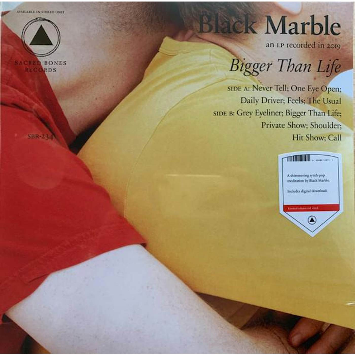 Black Marble Bigger Than Life (Red) Vinyl Record