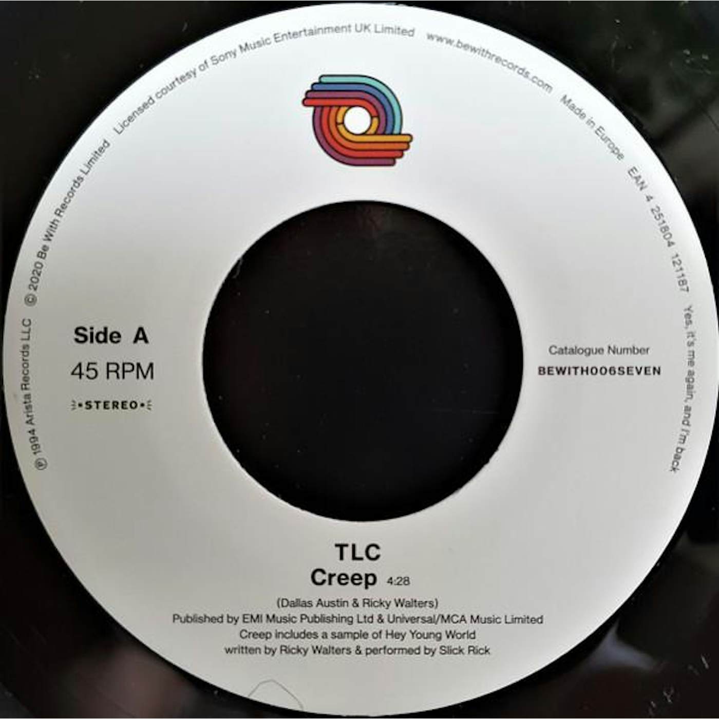 TLC CREEP / WATERFALLS Vinyl Record