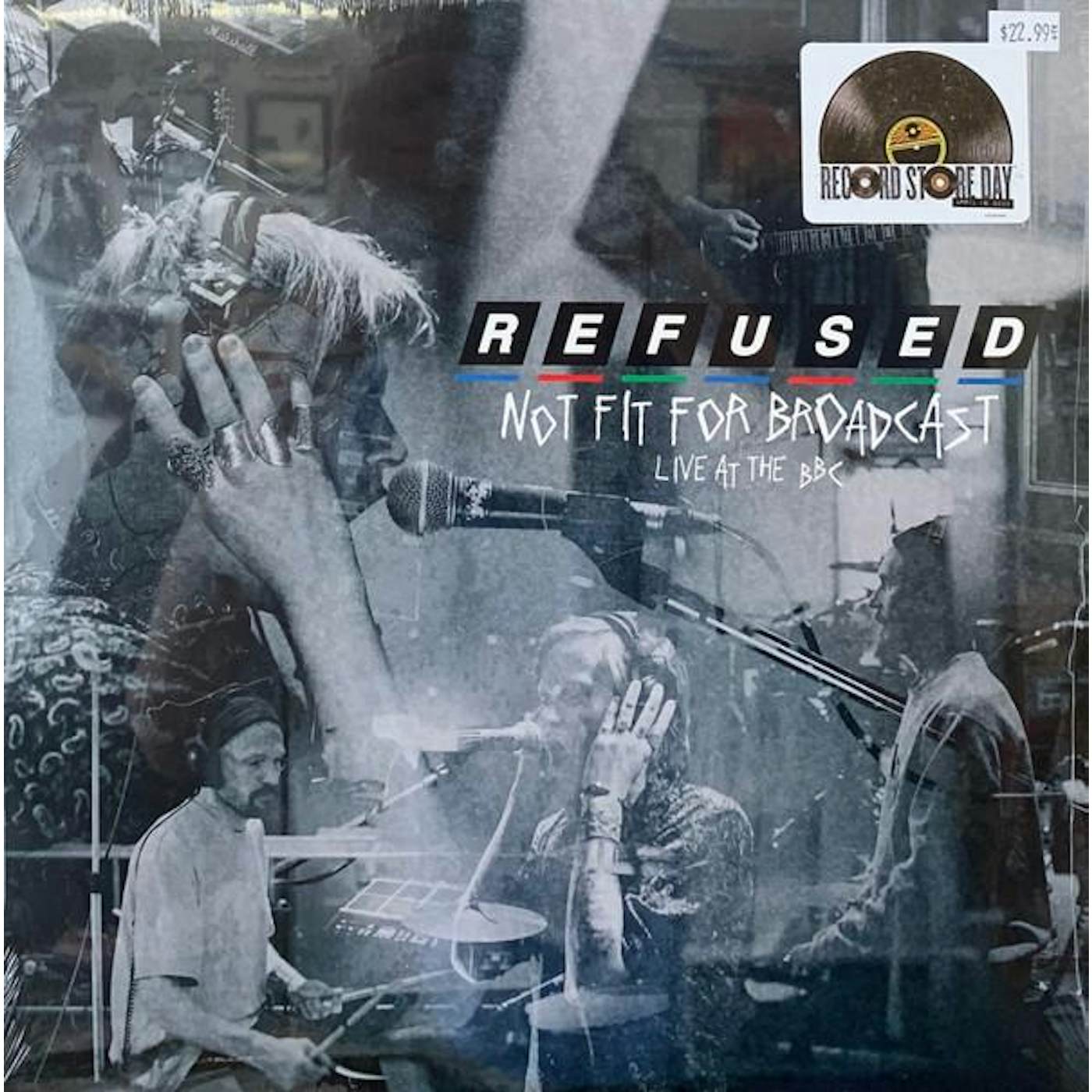 Refused NOT FIT FOR BROADCASTING - LIVE AT THE BBC (CRYSTAL CLEAR VINYL) (RSD) Vinyl Record