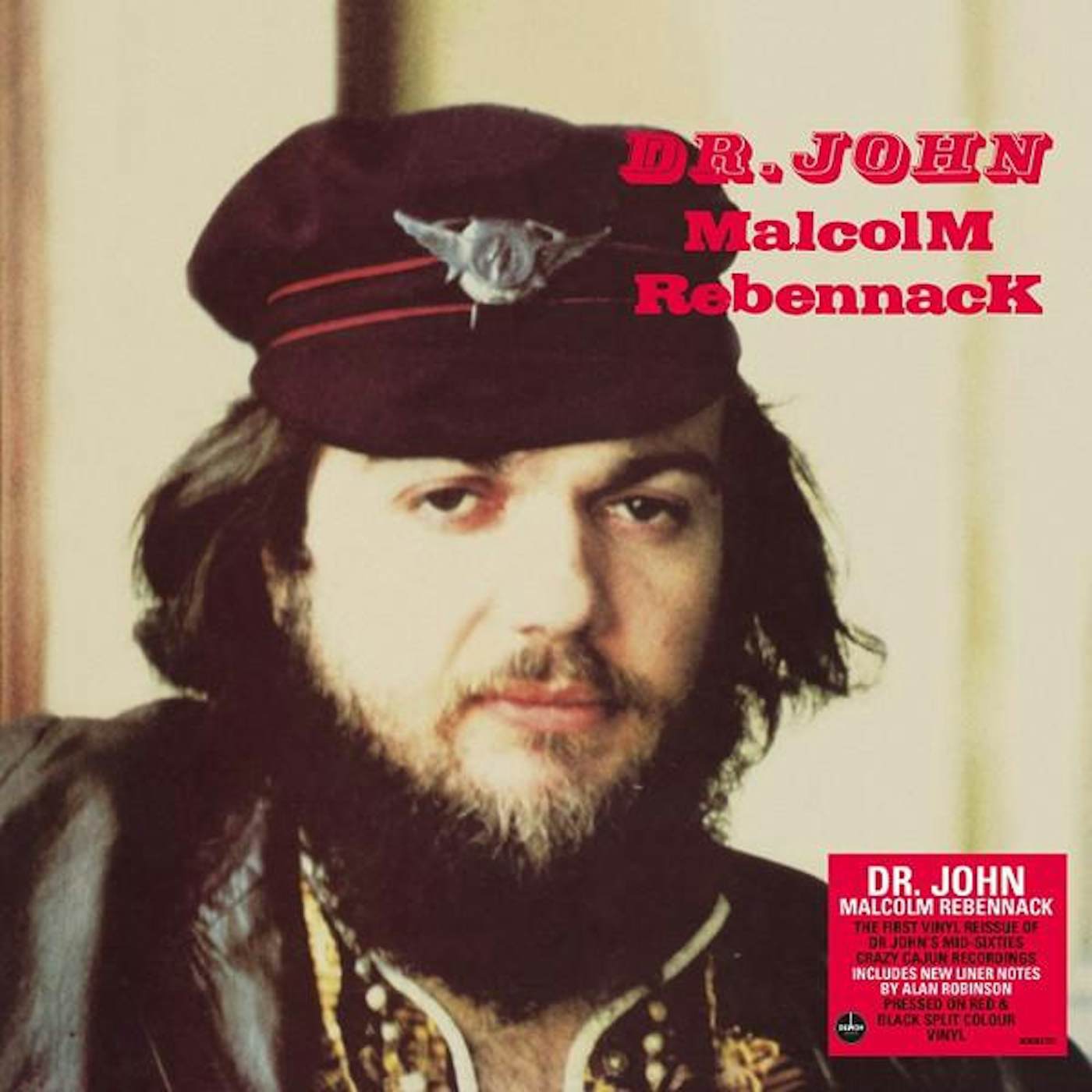 Dr. John MALCOLM REBENNACK (RED & BLACK SPLIT COLOUR VINYL) Vinyl Record