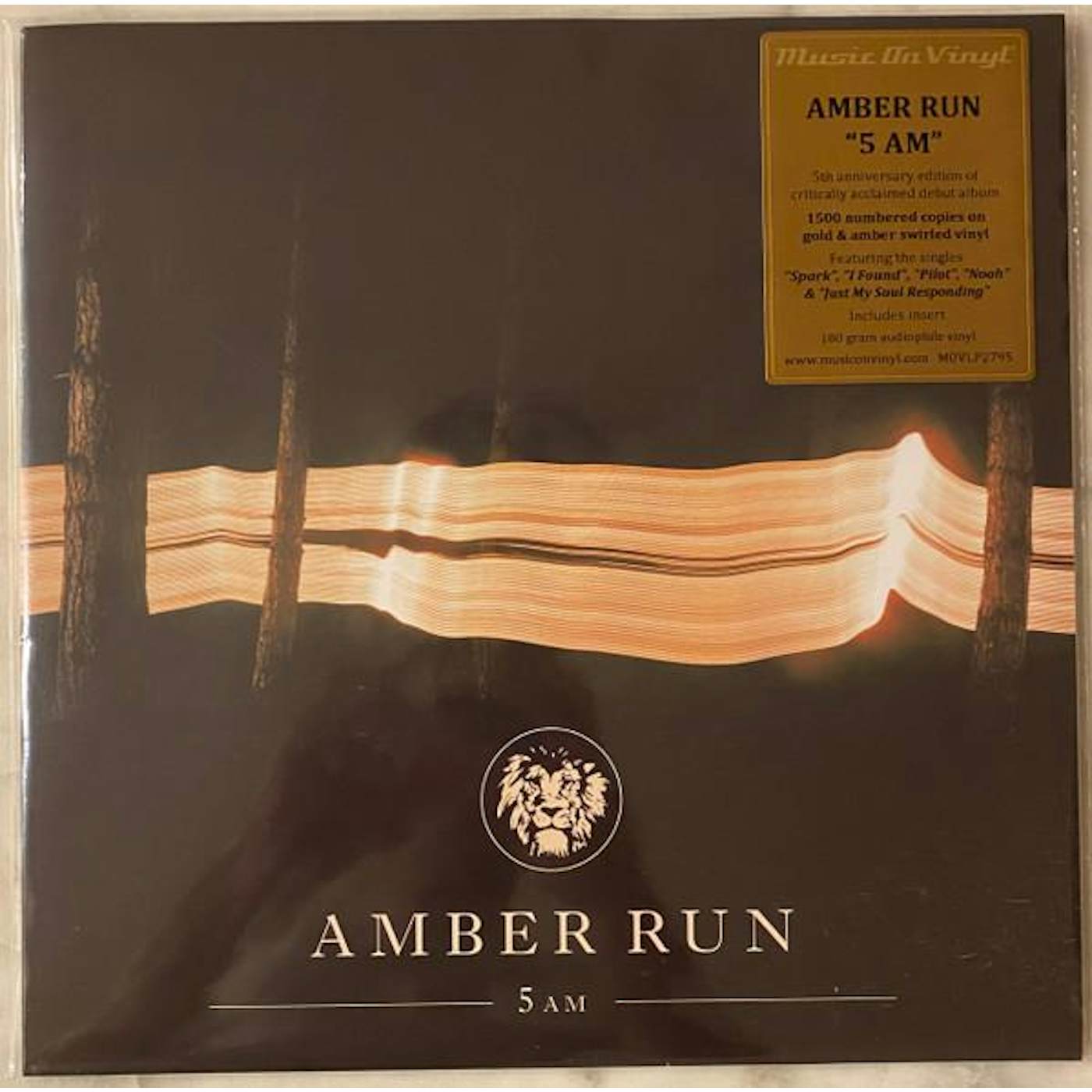 Amber Run 5AM (GOLD & AMBER SWIRLED) Vinyl Record