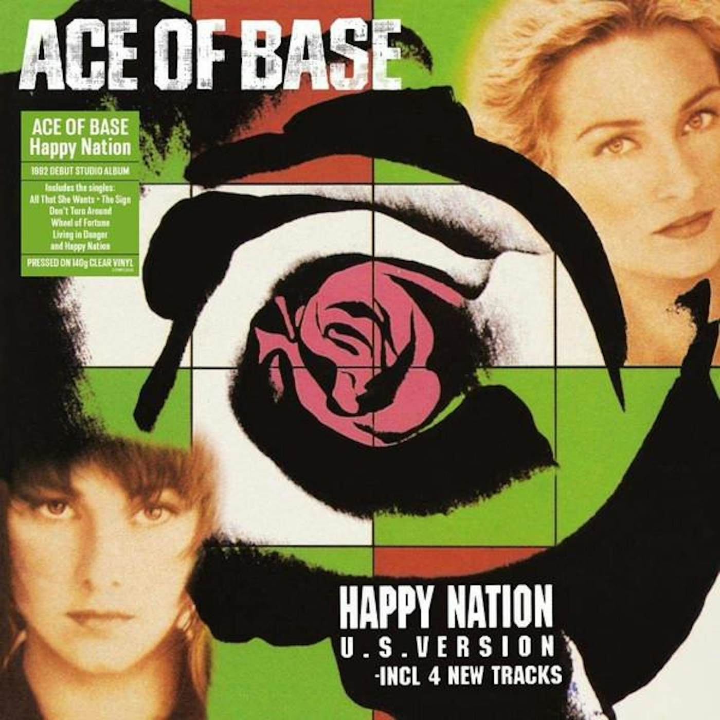 Ace of Base HAPPY NATION (140G/CLEAR VINYL) Vinyl Record