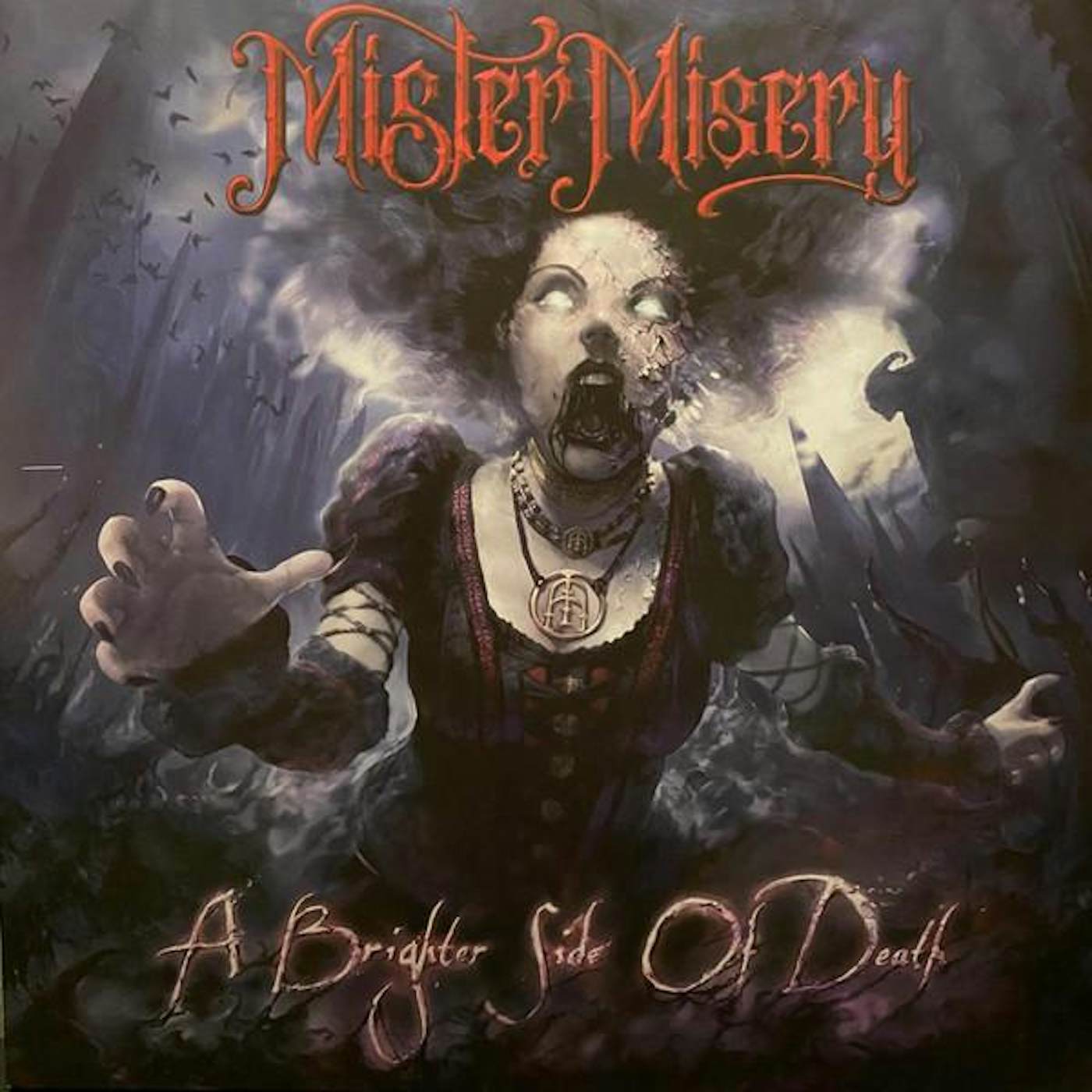 Mister Misery Brighter Side Of Death (Limited/White/Red Splatter) Vinyl Record