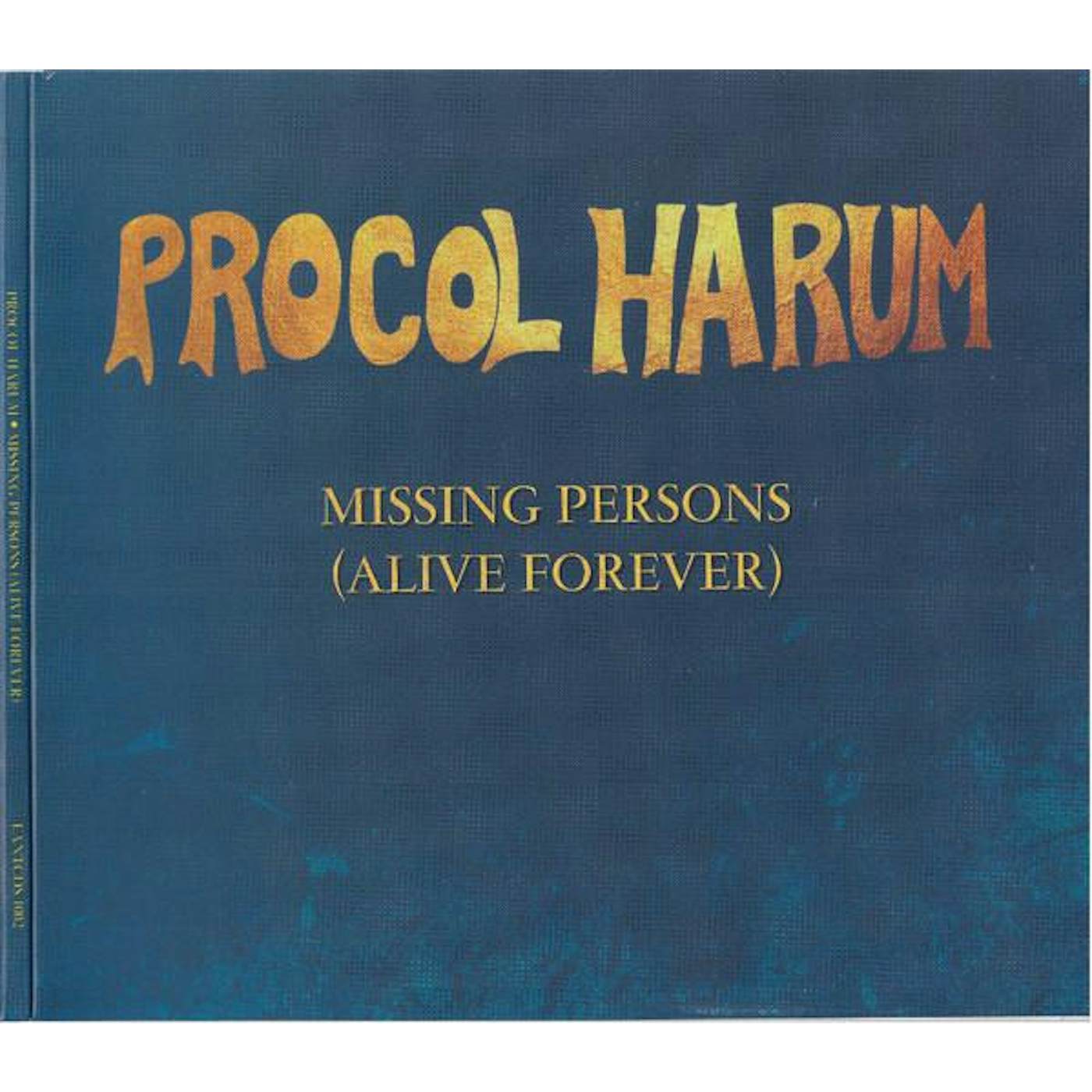 Procol Harum MISSING PERSONS (ALIVE FOREVER) EP CD