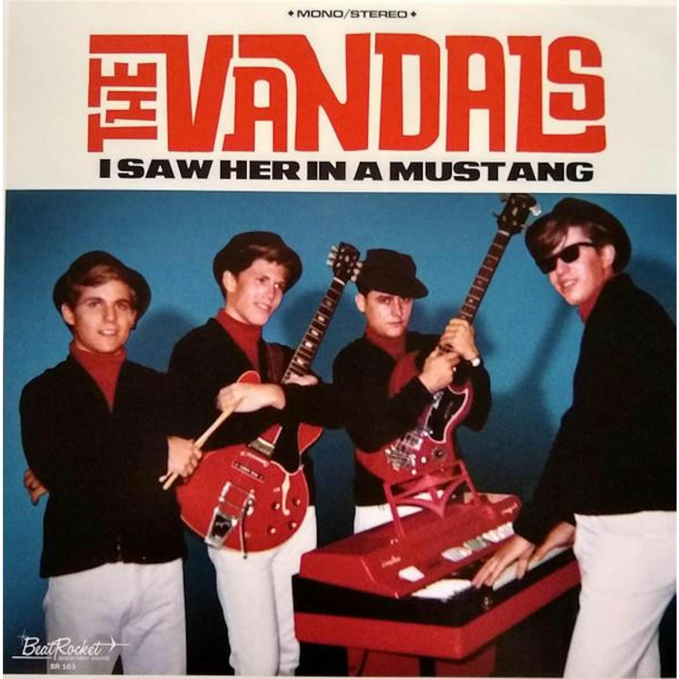 The Vandals  I SAW HER IN A MUSTANG (BLUE VINYL) Vinyl Record