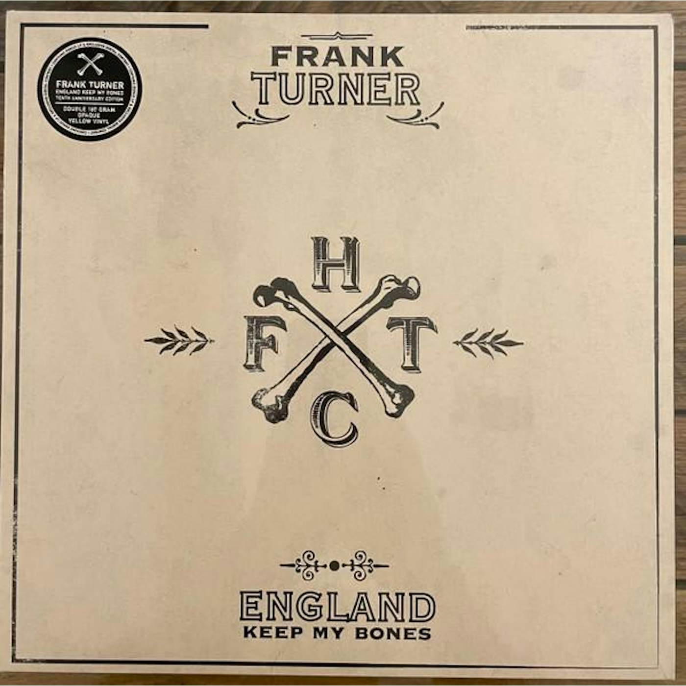 Frank Turner ENGLAND KEEP MY BONES (TENTH ANNIVERSARY/OPAQUE YELLOW VINYL/2LP/180G) Vinyl Record
