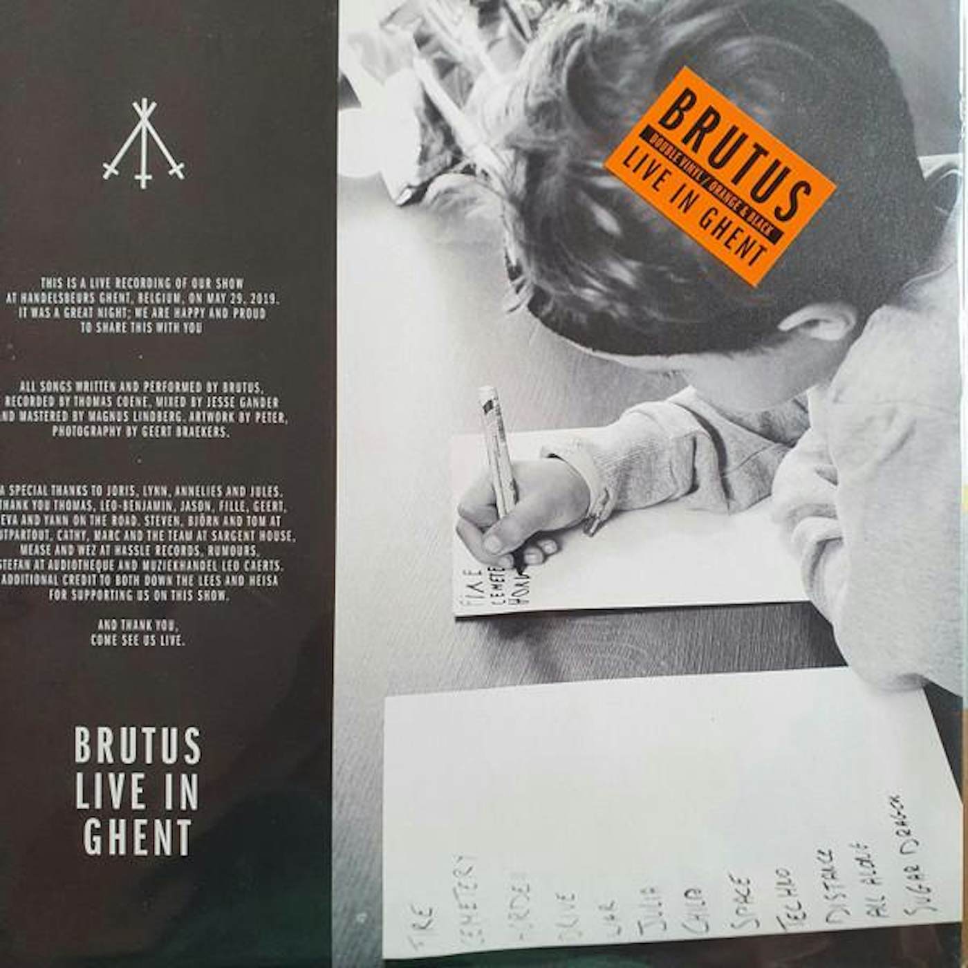 Brutus LIVE IN GHENT (2LP/ORANGE & BLACK COLOR-IN-COLOR VINYL/IMPORT) Vinyl Record