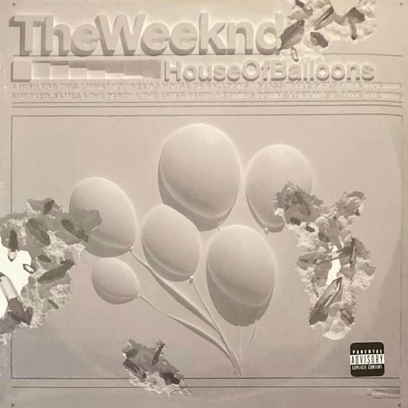 The Weeknd House of Balloons 2LP Vinyl Limited Black 12 Record 