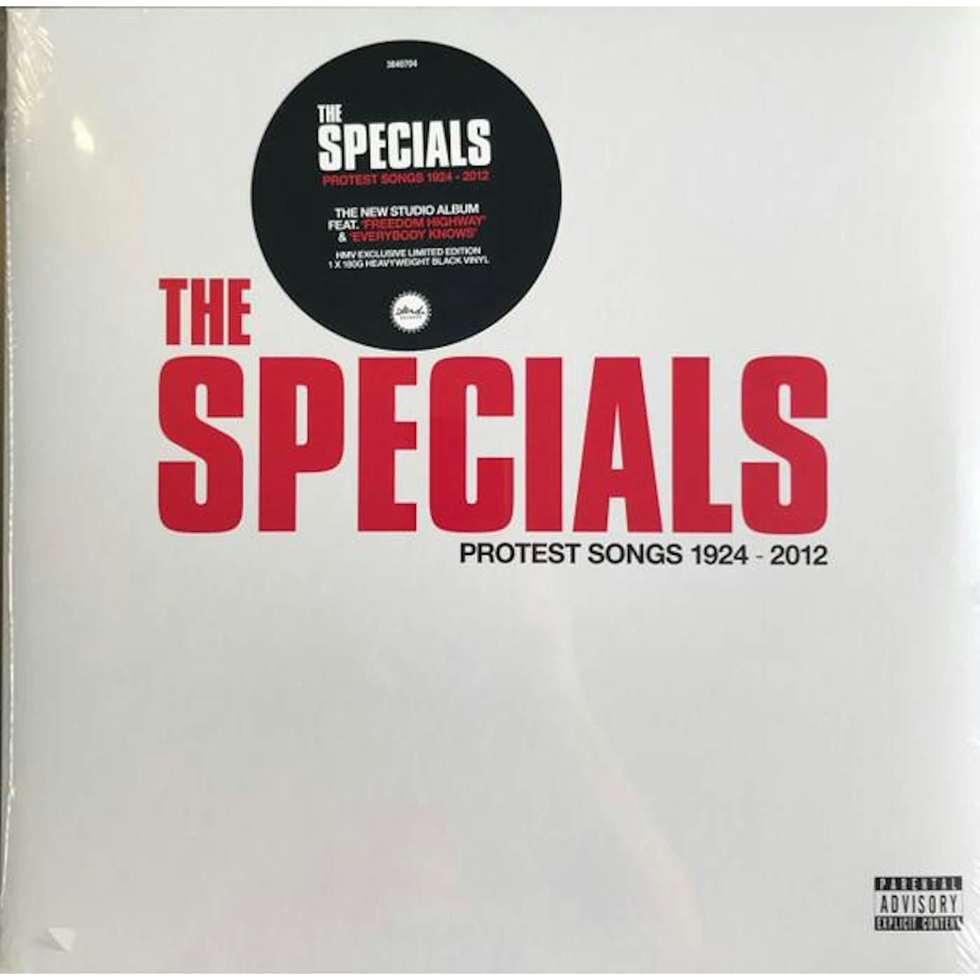 The Specials PROTEST SONGS 1924-2012 Vinyl Record