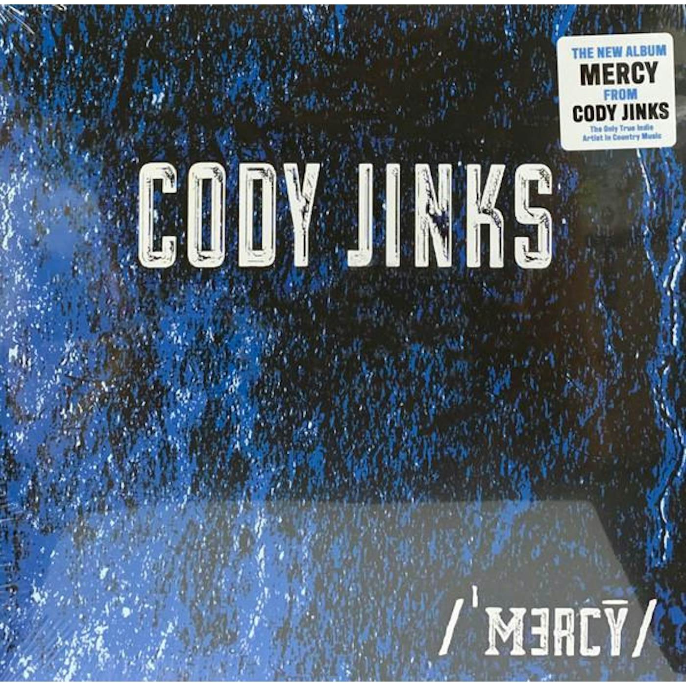 Cody Jinks MERCY (TRANSLCUENT BLUE W/ BLACK SWIRL VINYL) Vinyl Record