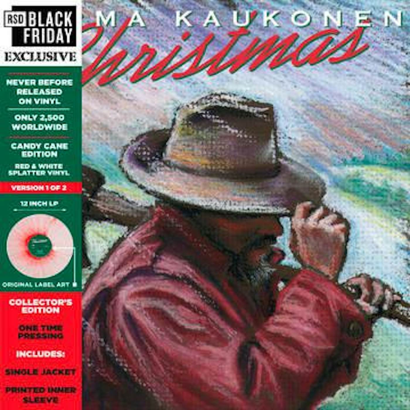 Jorma Kaukonen CHRISTMAS… (CANDY CANE EDITION) (RSD) Vinyl Record