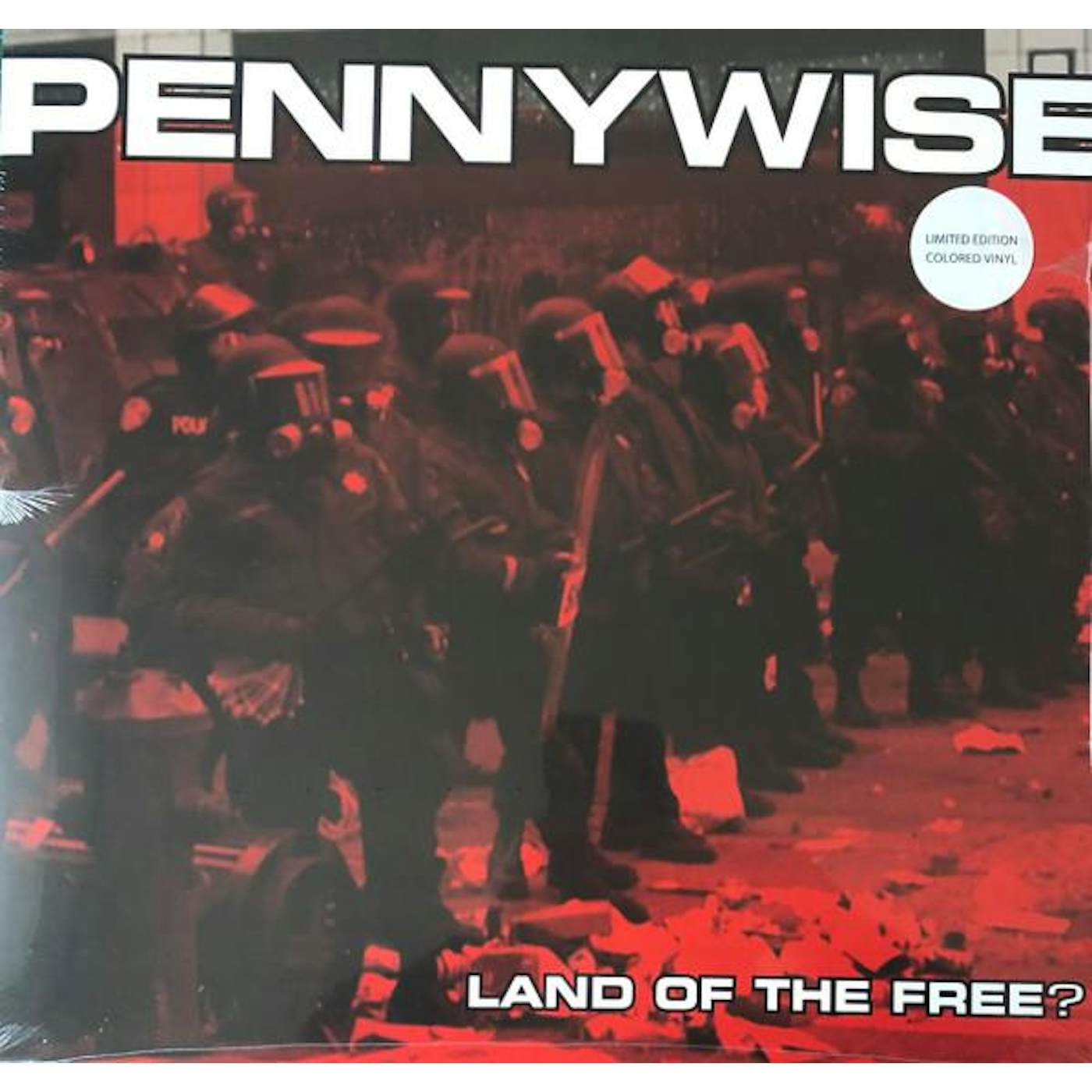 Pennywise LAND OF THE FREE? (RED VINYL) Vinyl Record