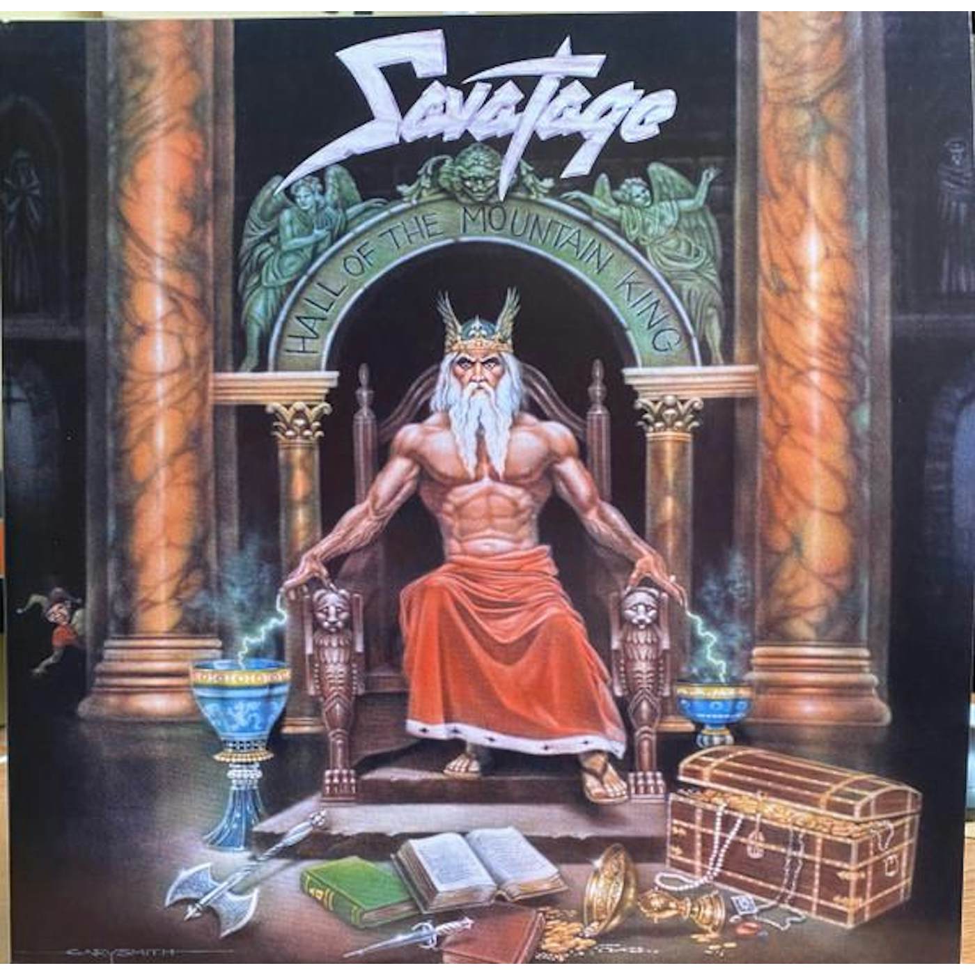 Savatage HALL OF THE MOUNTAIN KING (GOLD VINYL) Vinyl Record