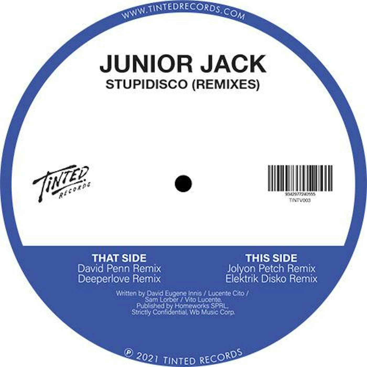 Junior Jack STUPIDISCO (REMIXES) Vinyl Record