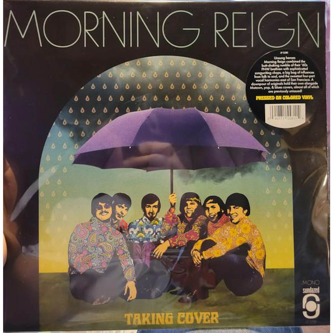 Morning Reign TAKING COVER (BLUE VINYL) Vinyl Record