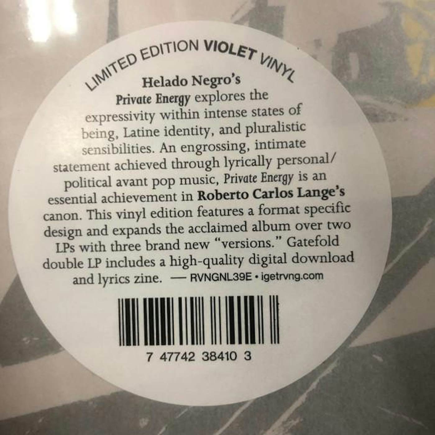 Helado Negro Private Energy Vinyl Record