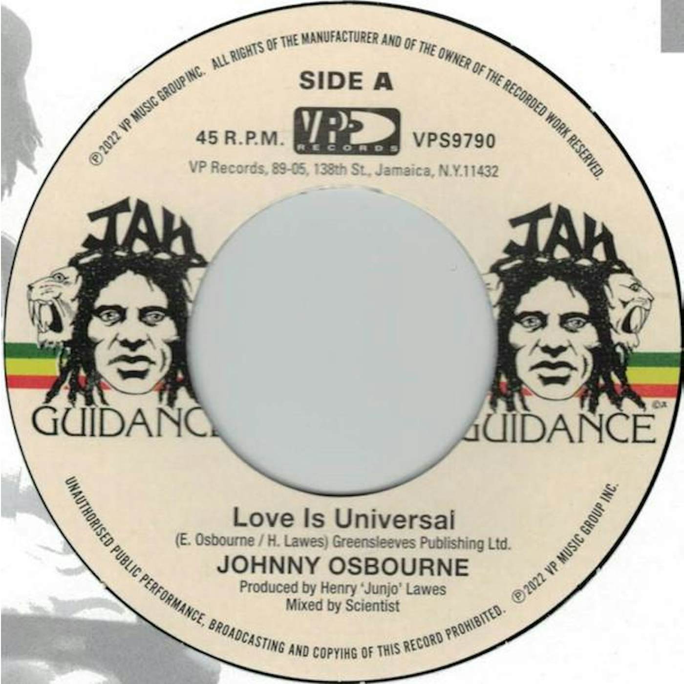Johnny Osbourne LOVE IS UNIVERSAL Vinyl Record