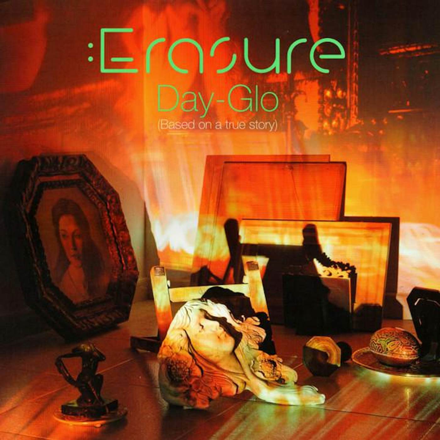 Erasure DAY-GLO (BASED ON A TRUE STORY) (LIMITED EDITION FLURO GREEN VINYL) Vinyl Record