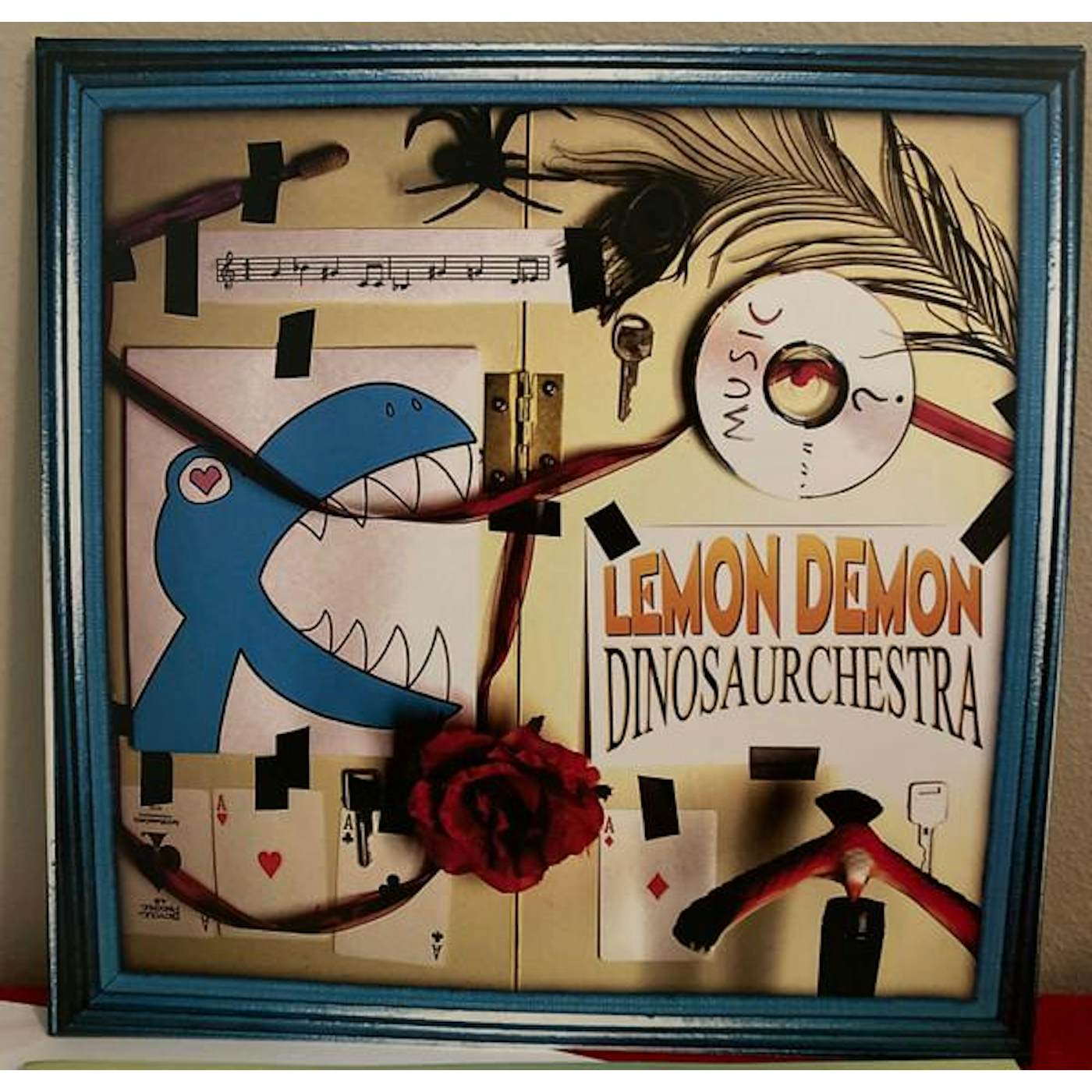 Lemon Demon DINOSAURCHESTRA (DELUXE GREEN & BLUE VINYL/2LP) Vinyl Record