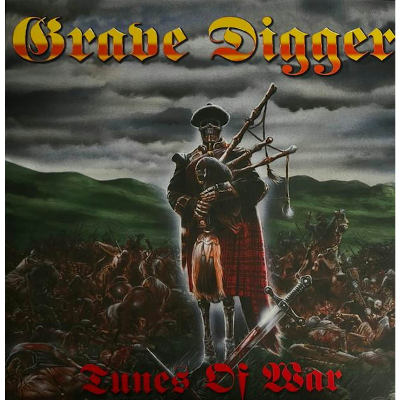 Grave Digger TUNES OF WAR (FLAMING COLORED VINYL/2LP) Vinyl Record