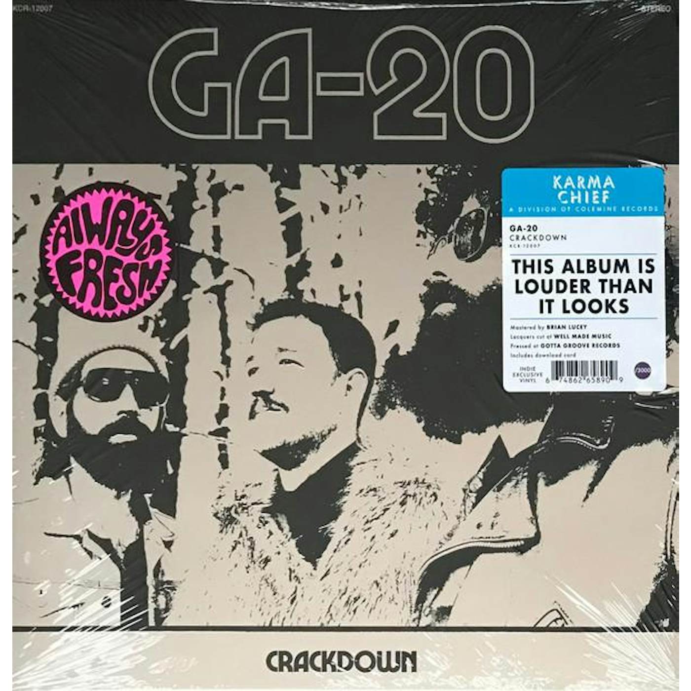 GA-20 CRACKDOWN (PURPLE VINYL) (I) Vinyl Record