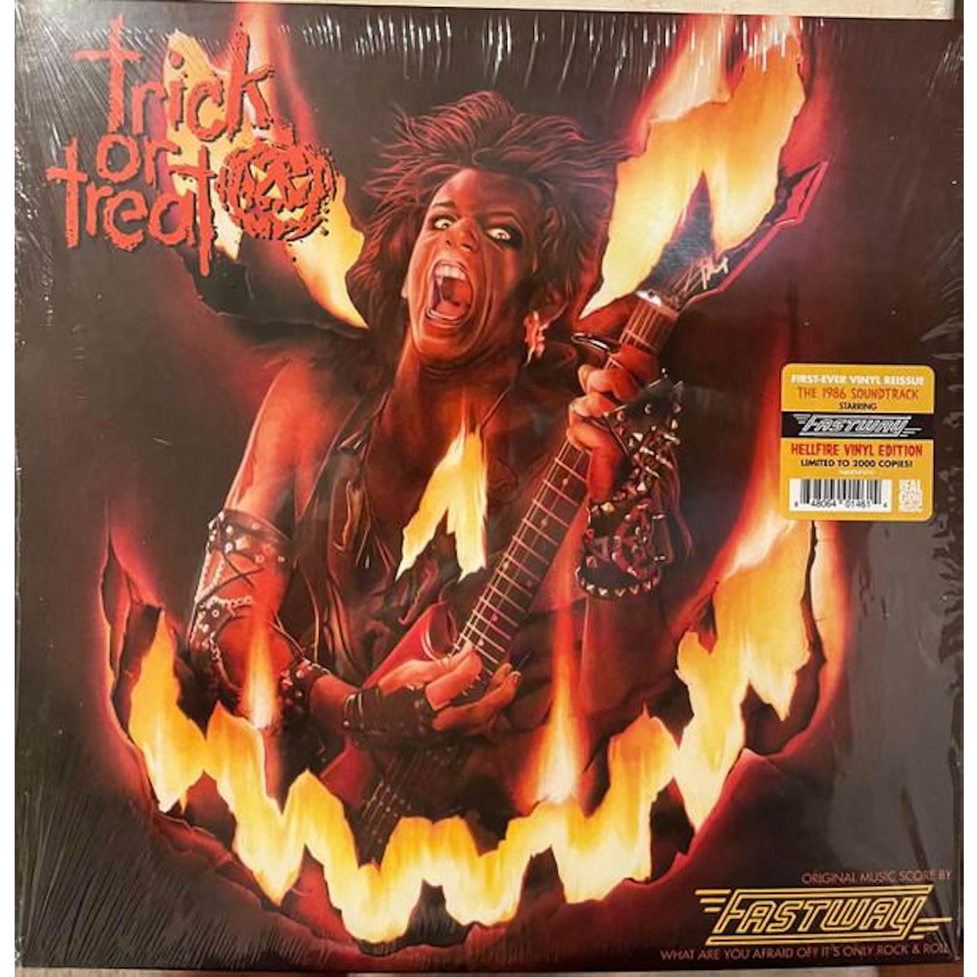 Fastway TRICK OR TREAT Original Soundtrack (LIMITED/RED HELLFIRE VINYL) Vinyl Record
