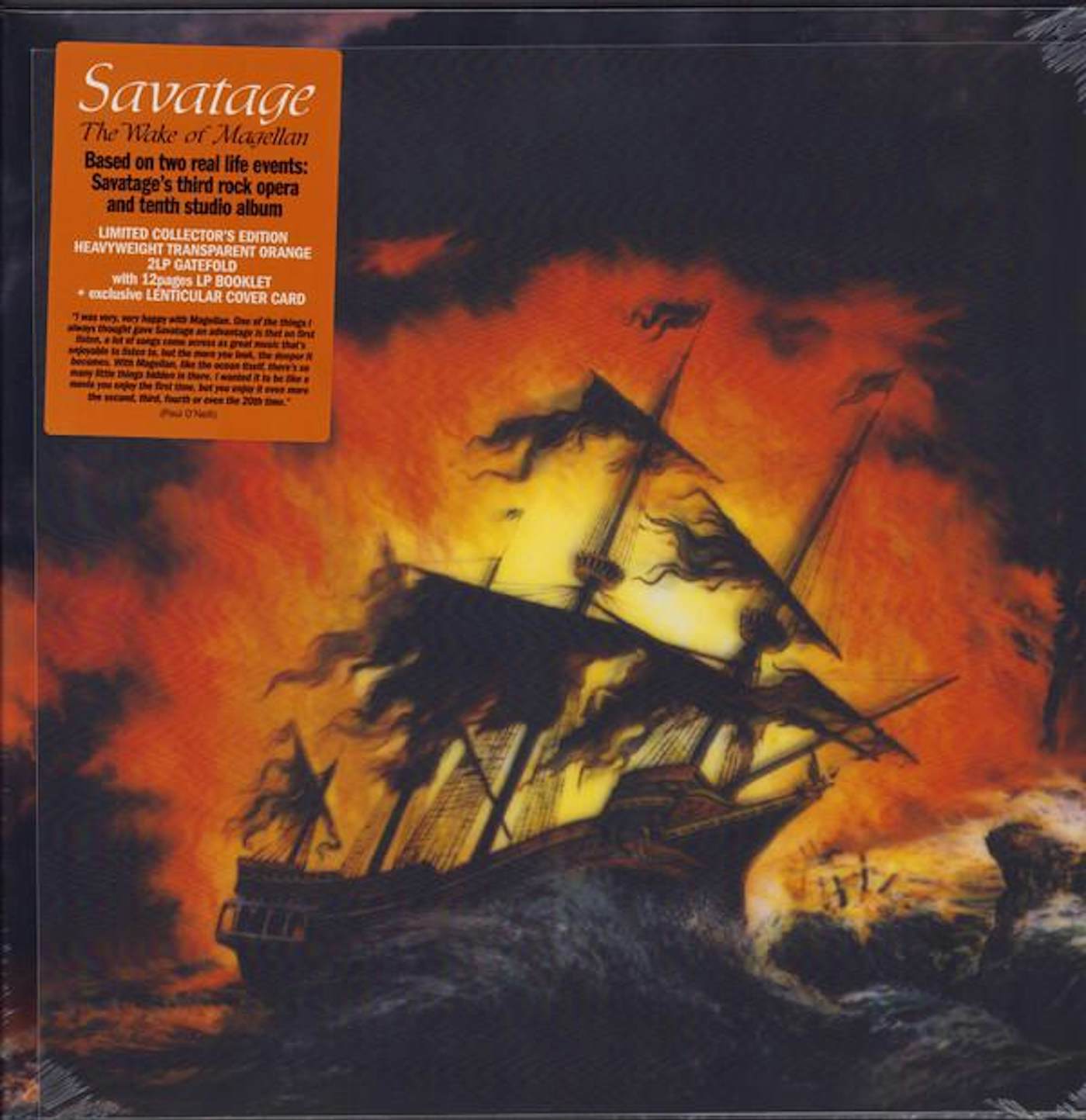 Savatage WAKE OF MAGELLAN (2LP/ORANGE VINYL) Vinyl Record