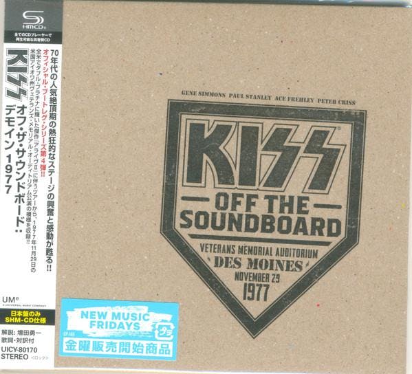 (LIMITED)　1977　NOVEMBER　29.　CD　KISS　DES　SOUNDBOARD:　OFF　THE　MOINES