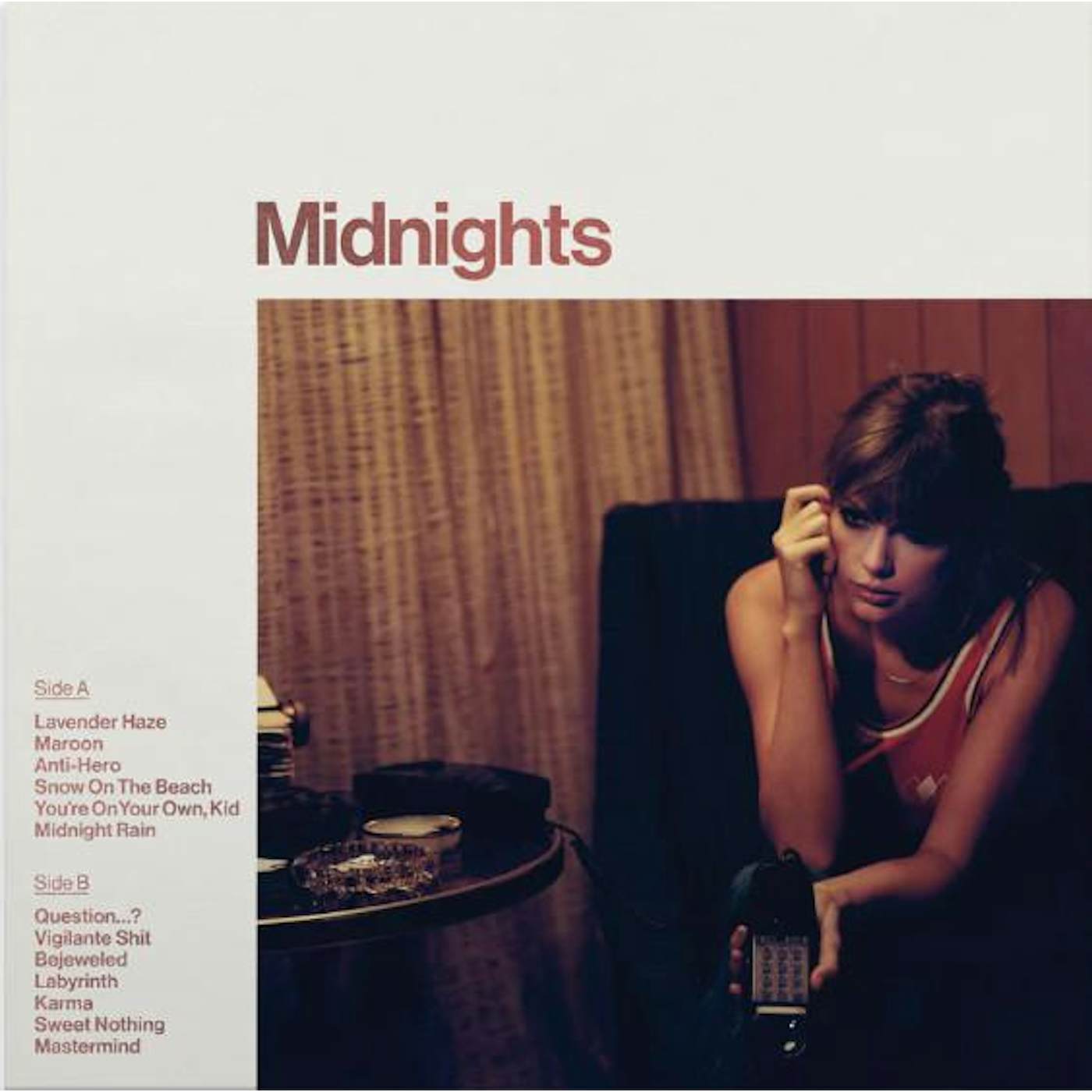 Taylor Swift MIDNIGHTS (X) (BLOOD MOON VINYL) Vinyl Record