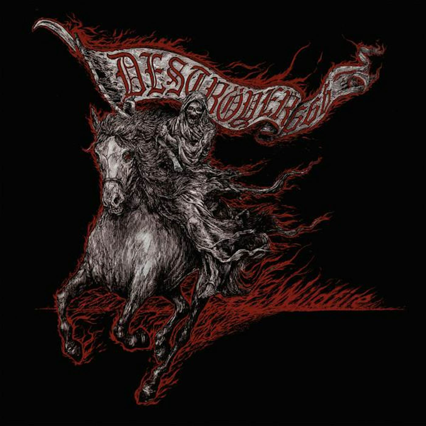 Deströyer 666 WILDFIRE (SILVER & BLACK MARBLED VINYL) Vinyl Record