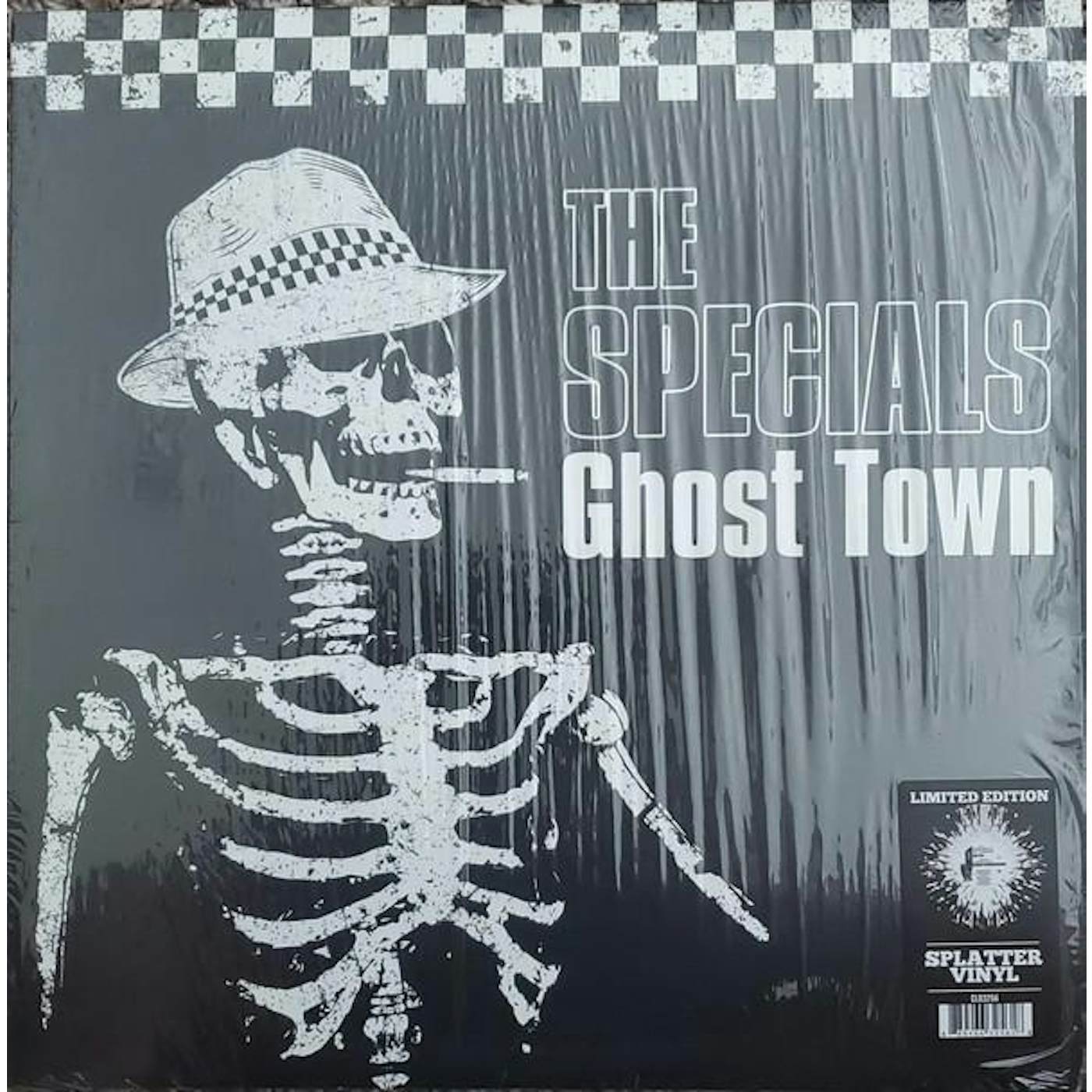The Specials GHOST TOWN (BLACK/WHITE SPLATTER VINYL) Vinyl Record